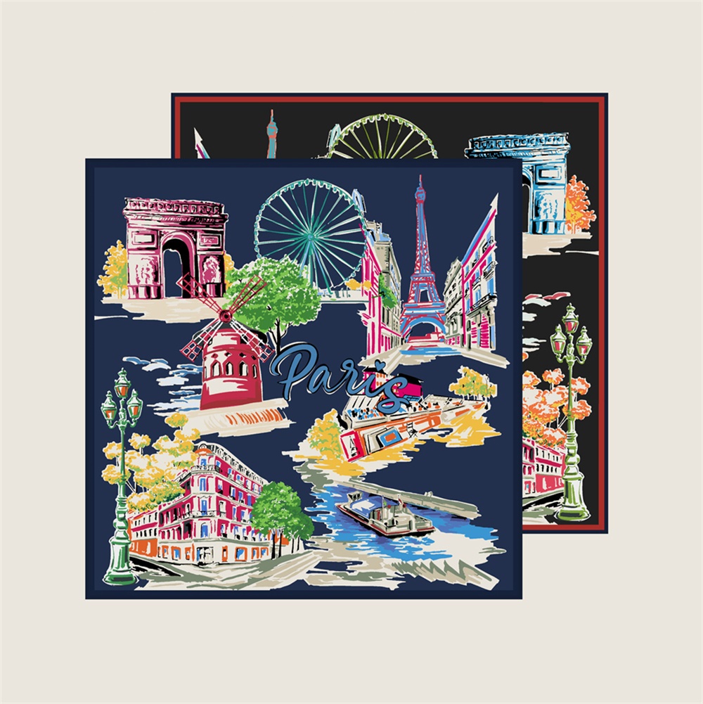 90CMTwill Silk Scarf Women Dou - огляд і ціна Silk Scarf Square