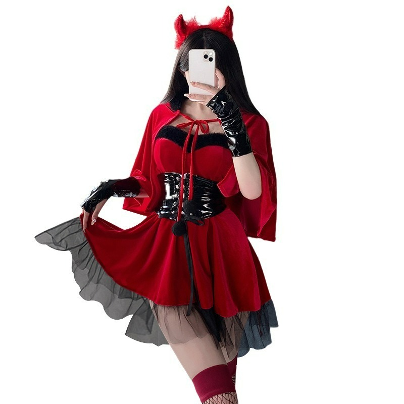 Red Devil Women Cosplay Costum - огляд і ціна Women'S Red Accessories