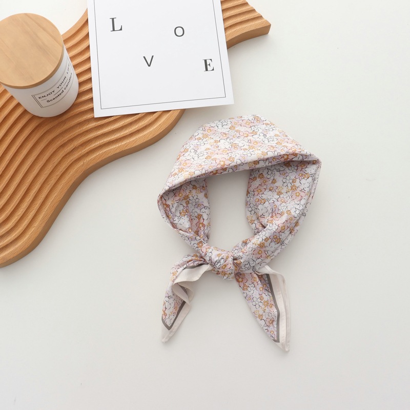 100% Cotton Printed Versatile  - огляд і ціна Silk Scarf Square