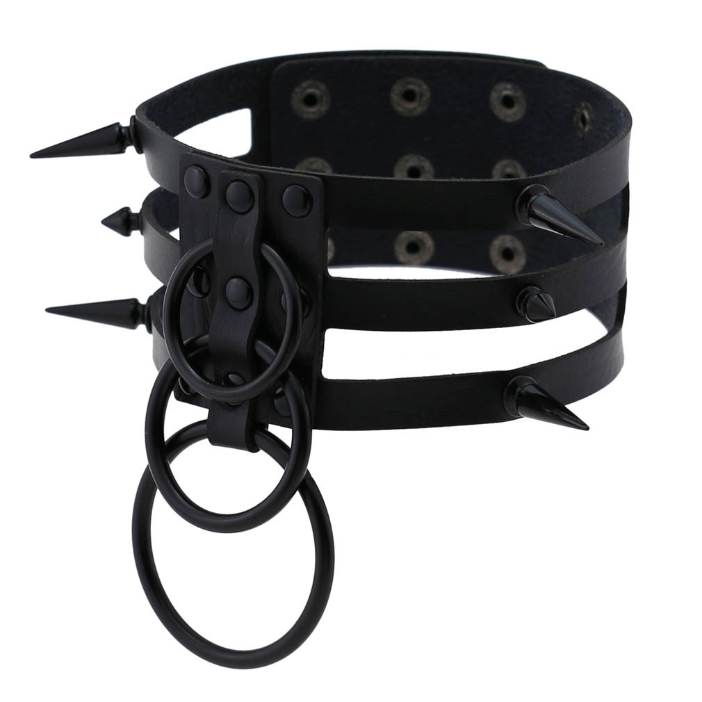 Fashion Women Men Black Rivet  - огляд і ціна Women'S Emo Accessories