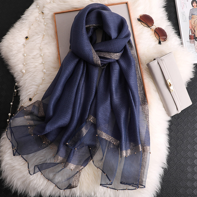 2024 Luxury 100% Silk Shawl Sc - огляд і ціна Silk Scarf Square