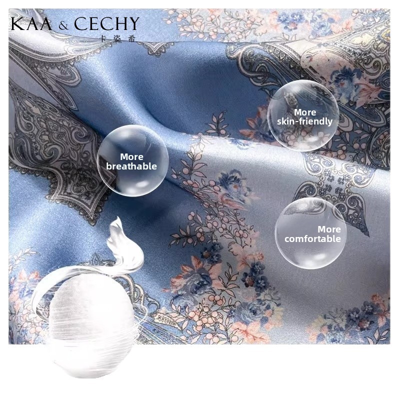 Baroque Floral 100% Mulberry S - огляд і ціна Silk Scarf Square