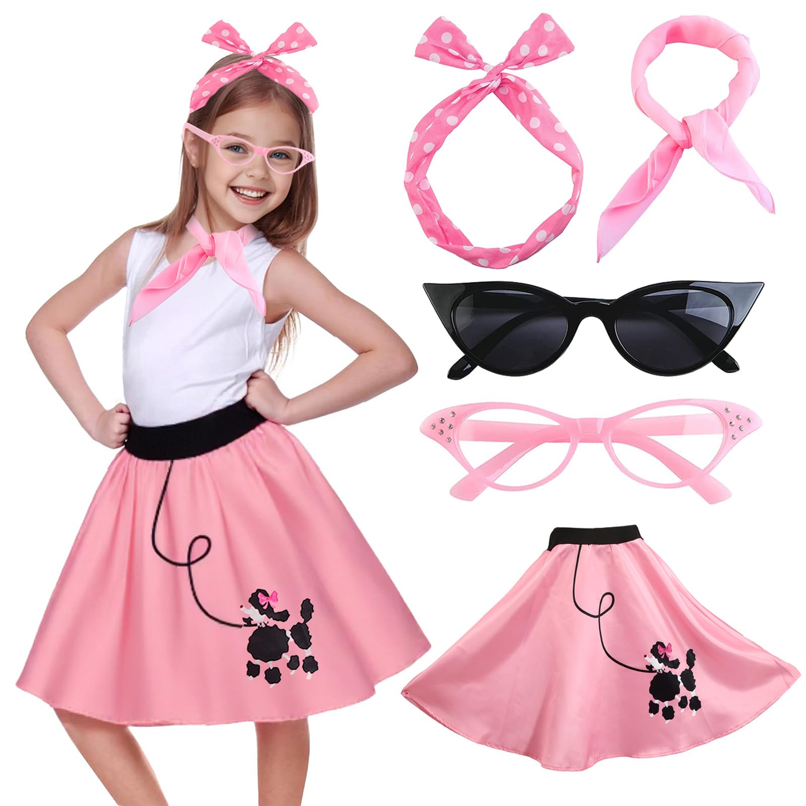 Girls Poodle Skirts 50s Sock H - огляд і ціна Women'S Accessories In The 1950S